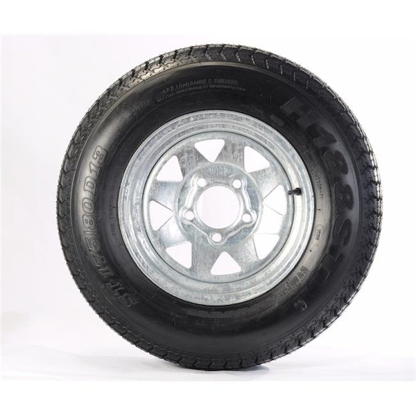 Americana AMW-3S160 13 in. ST175-80 D13 Load C 5 Lug Spoke Tire Rim Spoke; Galvanized AMW-3S160 - main